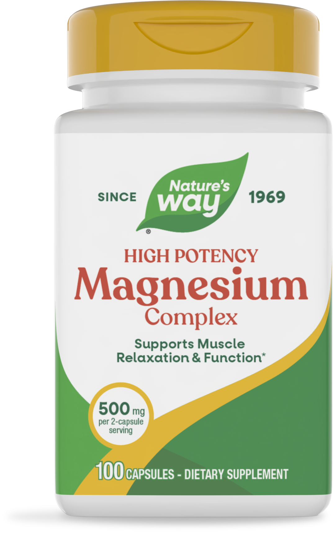 Nature's Way Magnesium Complex 500mg, voorzijde verpakking